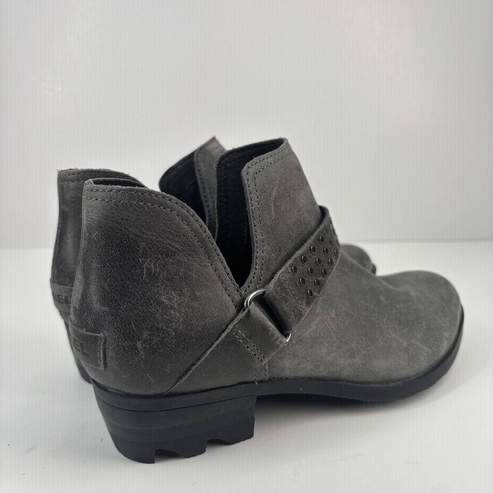 Sorel Lolla II Women's US 7 Quarry Grey Waterproof Leather Studded Ankle Boots - Picture 12 of 16